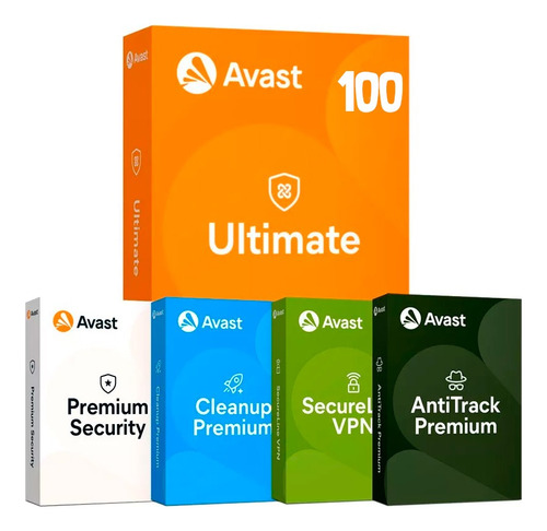 Antivirus Avast Ultimate | 100 Dispositivos | Global