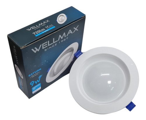 Foco Led Embutido Redondo 9w Saturn Wellmax