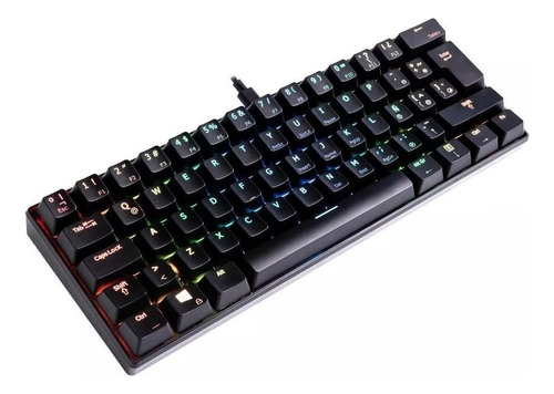 Teclado Gamer Vsg Mintaka Kailh Brown Español Negro Rgb