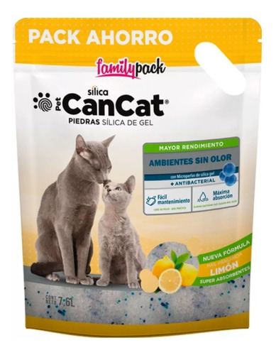 Piedras Sanitarias Silica 22,8 Lts Family Pack Limon Cancat