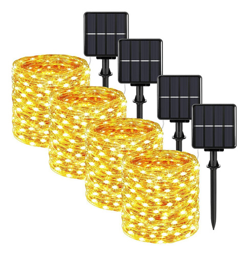 Guirnalda De Luces Solares Para Exteriores, 100 M, 200 Led 