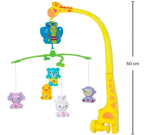 Mobile Musical Girafa Com Animais Buba - 5849