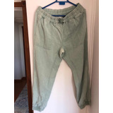 Pantalón De Mujer Zara Verde Talla M