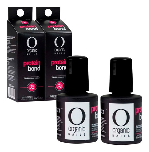 Protein Bond Sellador De Organic Nails 2 Piezas 10ml C/u