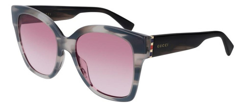 Gucci Gg0459s 004 Square Shape Rosa Carey Gris