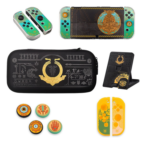 Kit De Funda Zelda Para Nintendo Switch Oled Con Accesorios