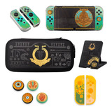 Kit De Capa Zelda Para Nintendo Switch Oled Com Acessórios