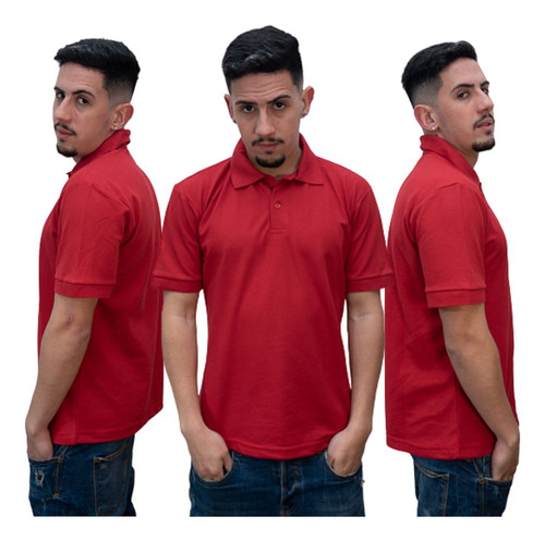 Kit 6 Camisas Polo Masculinas Lisas Básicas Atacado Full