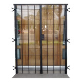 Puerta Reja 180x200 Hierro Redondo 12mm Con Envío Gratis