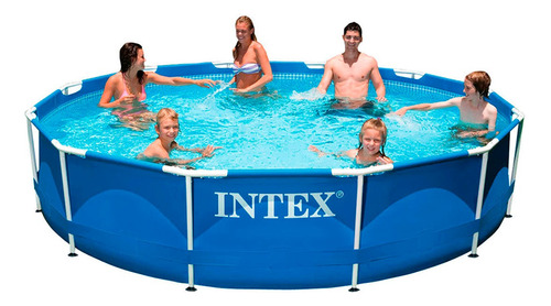 Pileta Estructural Redonda Intex Metal Frame 366x76cm 28210 