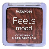 Ruby Rose Paleta Contorno Marmorizado Dark Feels Mood - 7g