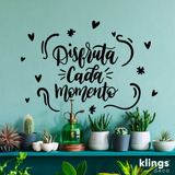 Vinilos Decorativos Frases Disfruta Cada Momento