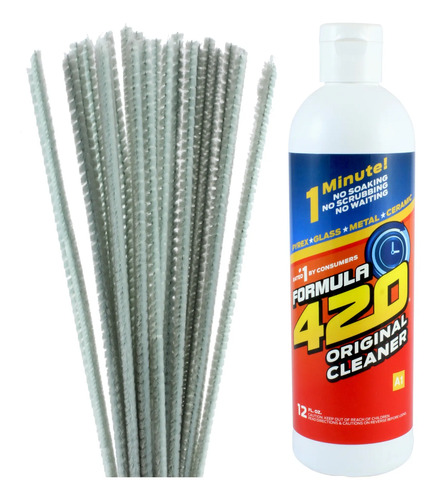 Formula 420 Limpiador Bong Pyrex Pipas Metal +20 Limpiapipas | Envío gratis