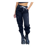 Babucha Jogger Cargo Pantalón Jean - Mujer