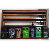 Set De Pedais Completo Com Pedalboard + Fonte + Cabos!