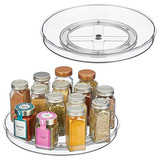 Mdesign Lazy Susan Giratorio De Plástico Para Cocina/baño, D