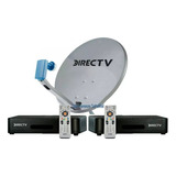 Kit Directv Prepago Antena 60 Cm + 2 Decodificadores Full Hd