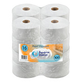 Papel Higiénico Blanco Tissue Jumbo 300mt Papelera Damian Pack De 16 Rollos Cono Chico Para Dispenser Industrial