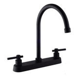 Mezcladora 8 PuLG Para Fregadero Negro Mate Dica 4362.2