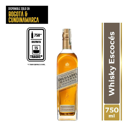 Whisky Johnnie Walker Gold Reserve 750 - mL a $307