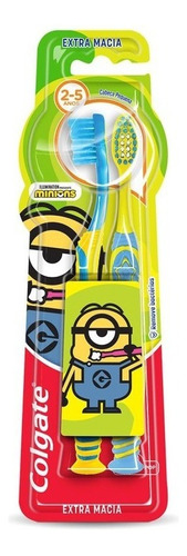 Escova Dental Infantil Extra Suave Minions Colgate 2 Unidades