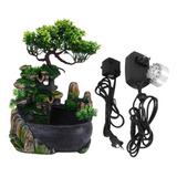 Fuente De Escritorio Interior Rocosa Bonsai Neblina Fuentes