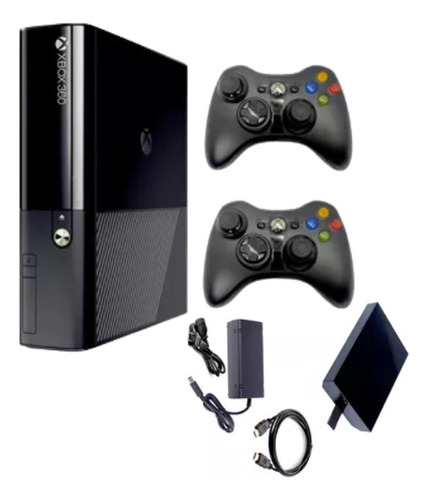 Xbox 360 Eslim+500gb + 2 Controles+ Garantia+envio+listo Usa