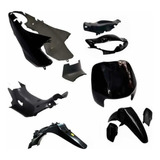 Kit Plasticos Gilera Smash 110 11 Pza Negro + Guardabarro T