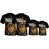 Blusas Adulto + Blusas Infantis - Transformers - Bumblebee