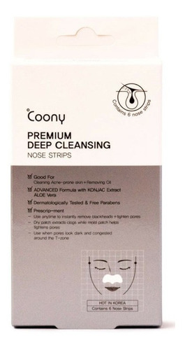 Coony Premium Deep Cleansing Nose Strips Puntos Negros Nariz