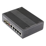 Conmutador Gigabit Ethernet Industrial De 6 Puertos - 4 Ranu
