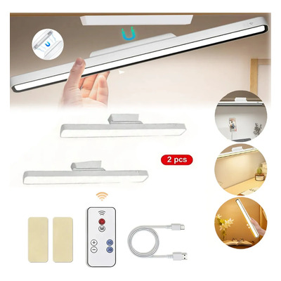 2 pcs Lámpara Led Recargables Luces 30cm lamparas recargables magnéticos de interior focos iluminacion hogar Lámpara de pared inteligente con tres temperaturas de color, cinco niveles de brillo | MercadoLibre