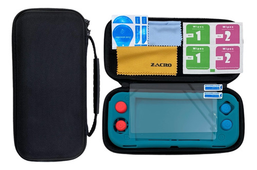 Kit Funda Y Protector Nintendo Switch Lite Lamina De Vidrio