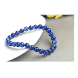 Pulseira De Contas 6mm Lapis Lazuli Pedra Natural Genuina