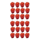 24 Manzanas Artificiales, Deliciosas Frutas Rojas, Para La C