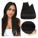 Extensiones De Cabello Humano 100% 20in 105gr 1b Negro Verda