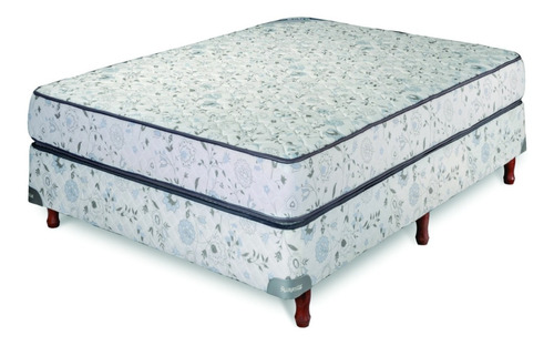 Sommier Y Colchon Suavestar Extra Espuma Matelaseado 140x190