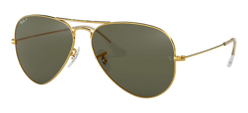 Ray Ban Aviator 3025 Dorado Verde Polarizado