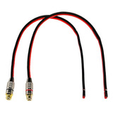 Cable De Bocina 14 Awg Con Conector Hembra Phono Rca, 2 Can