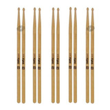 Kit 5 Baquetas Spanking Profire Bateria Ponta Madeira 7a 