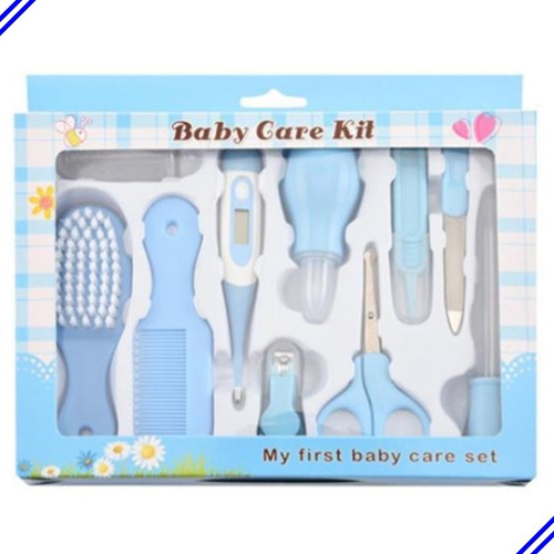 Kit Higiene Cuidados Recem Nascido Tesoura Cortador Escova