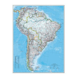 Mapa Vinilo Sudamérica Pvc Mate