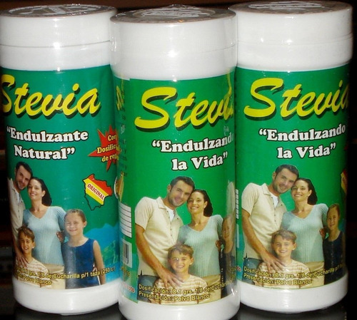 Stevia  2 Frascos De 250gr  Endulzante Natural En Cristales