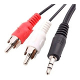 Cable De Audio 2 Rca Macho - Miniplug Stereo 3.5 Mm De 3mts