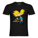 Polera Diseño Hey Arnold Unisex Estampado Dtf Cod 002