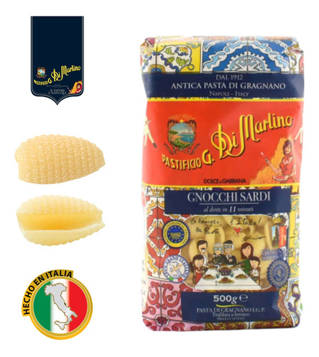 Pasta Italiana Gourmet Fideos Gnocchi Sardi Di Martino D&g