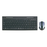 Kit Combo Teclado Y Mouse Inalámbrico Negro Mlab