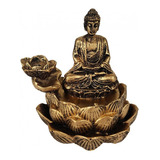 Incensario Cascata Flor De Lotus Buda Hindu Miniatura+brinde