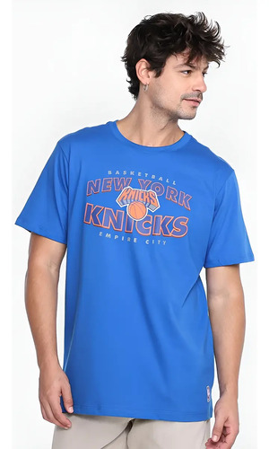 Camiseta Nba Empire City Nicktown - Plus Size - Azul