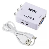 Convertidor / Adaptador Av Rca A Vga De Video 720-1080